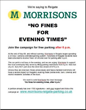 Morrisions - No Fines for Evening Times poster for download